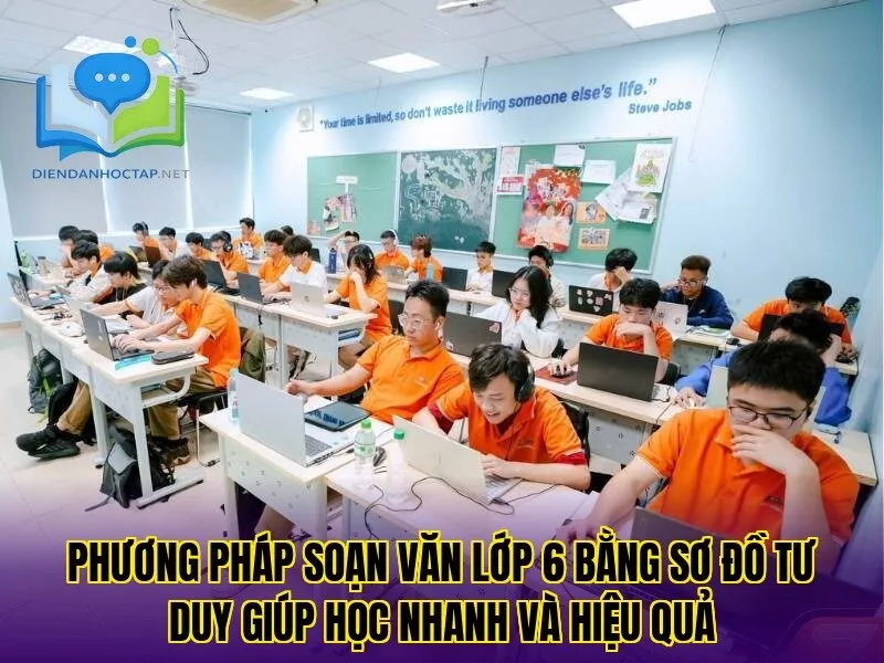 Phương pháp soạn văn lớp 6 bằng sơ đồ tư duy giúp học nhanh và hiệu quả