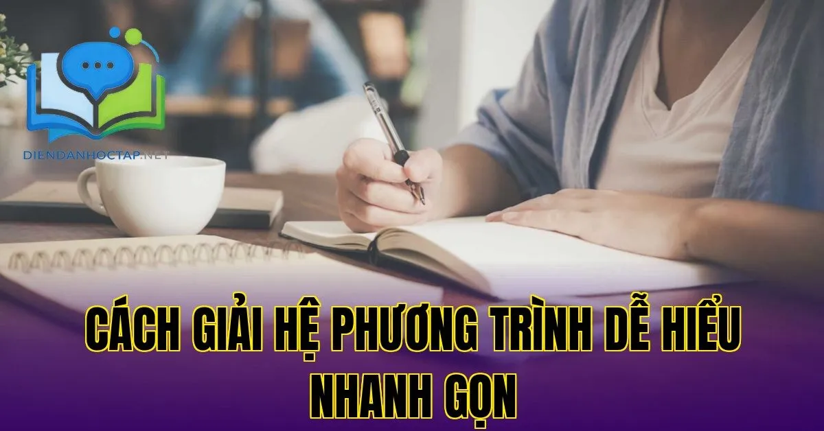 Cách giải hệ phương trình dễ hiểu nhanh gọn