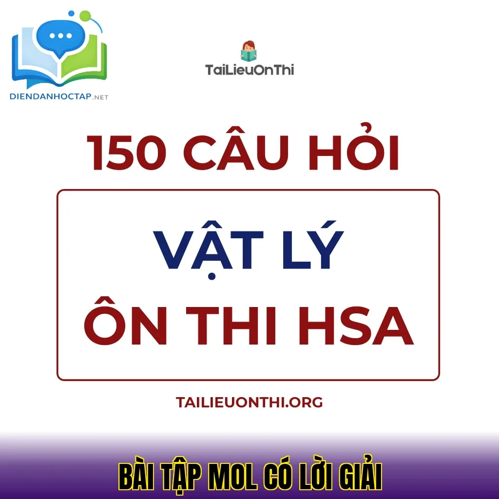 Bài Tập Mol Có Lời Giải