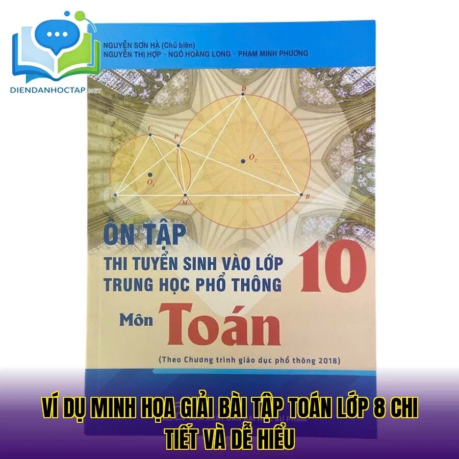 Ví dụ minh họa giải bài tập Toán lớp 8 chi tiết và dễ hiểu