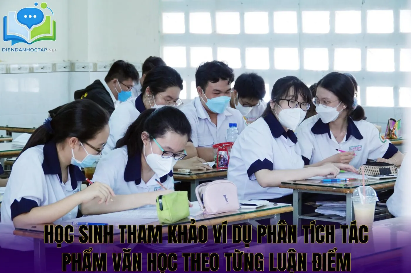 Học sinh tham khảo ví dụ phân tích tác phẩm văn học theo từng luận điểm