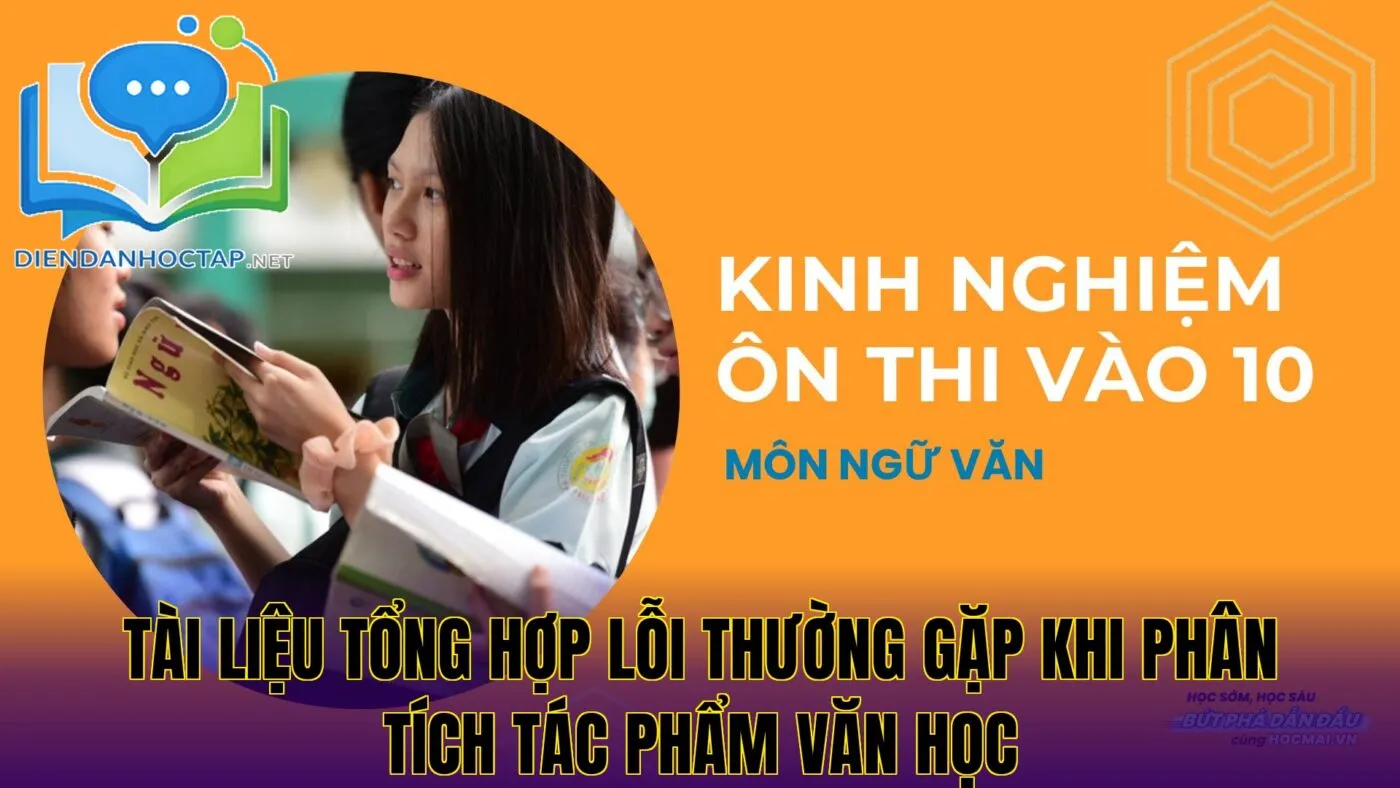 Tài liệu tổng hợp lỗi thường gặp khi phân tích tác phẩm văn học