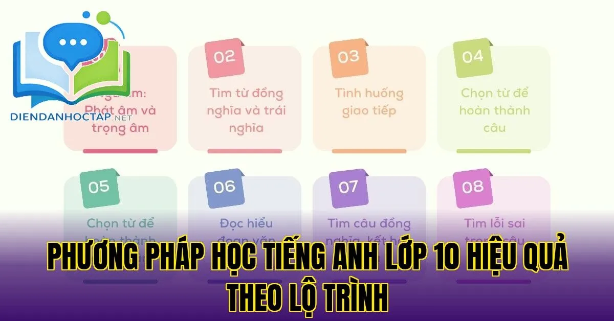 Phương pháp học tiếng Anh lớp 10 hiệu quả theo lộ trình