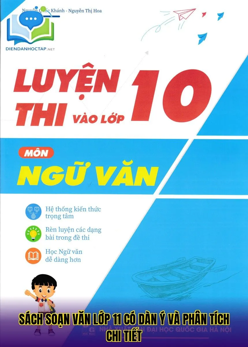 Sách soạn văn lớp 11 có dàn ý và phân tích chi tiết