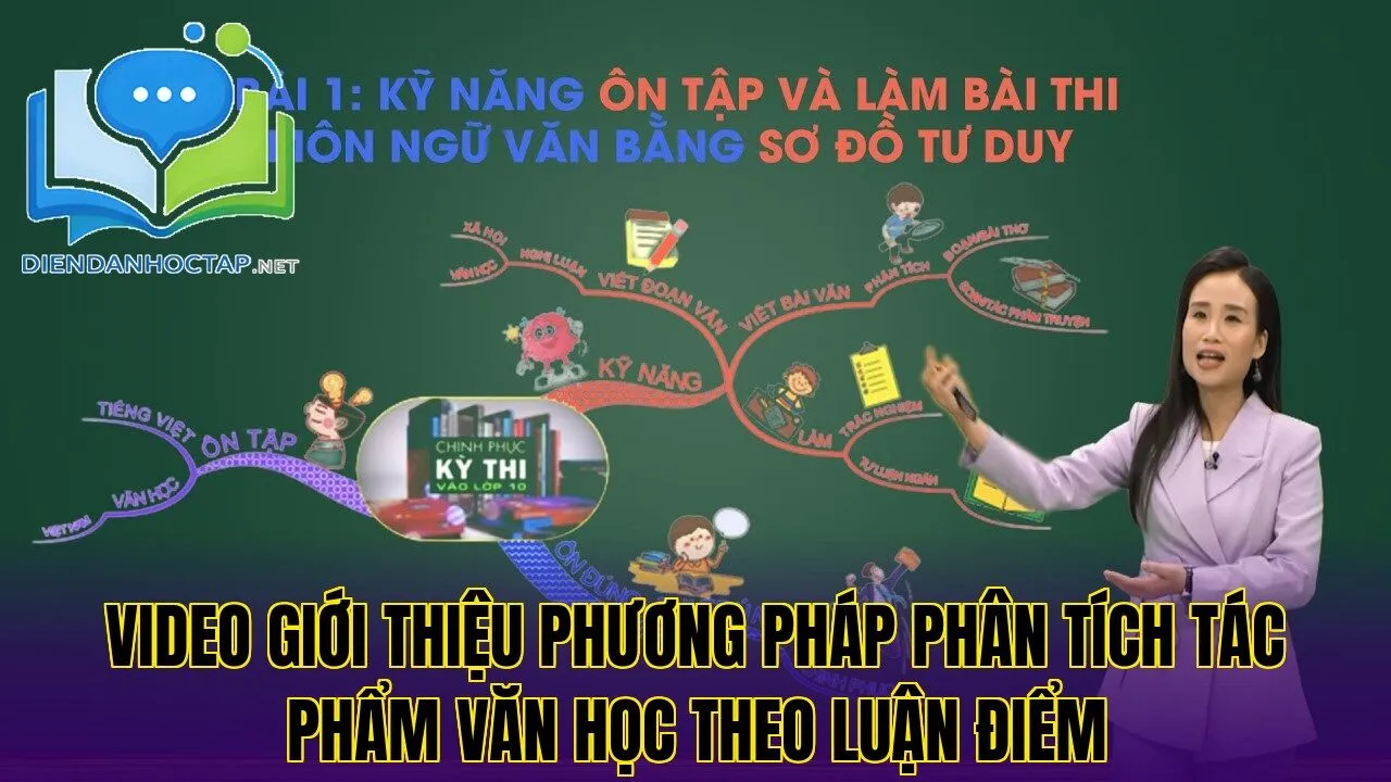 Video giới thiệu phương pháp phân tích tác phẩm văn học theo luận điểm