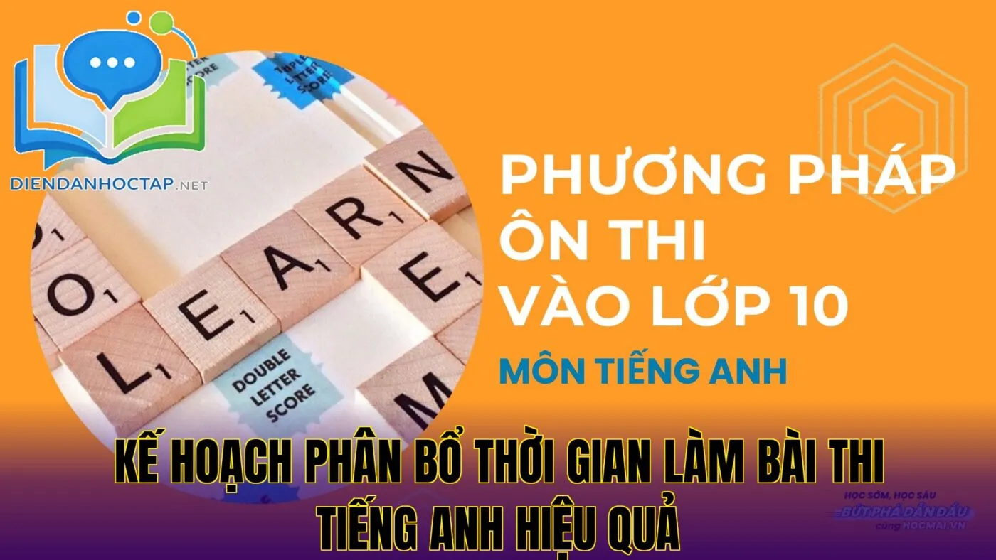 Kế hoạch phân bổ thời gian làm bài thi tiếng Anh hiệu quả