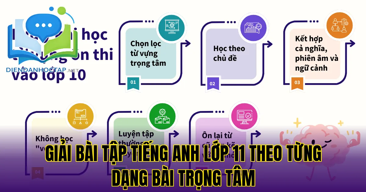Giải bài tập tiếng Anh lớp 11 theo từng dạng bài trọng tâm