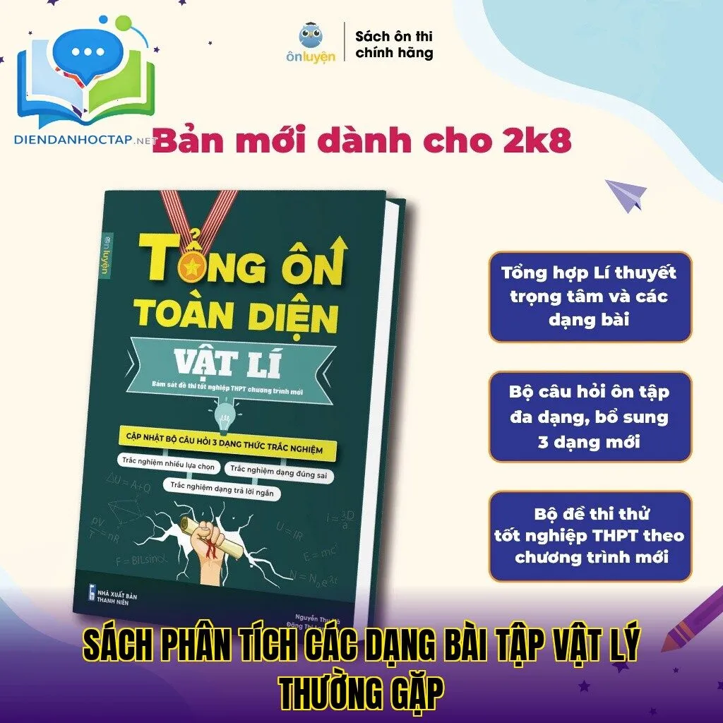 Sách phân tích các dạng bài tập vật lý thường gặp