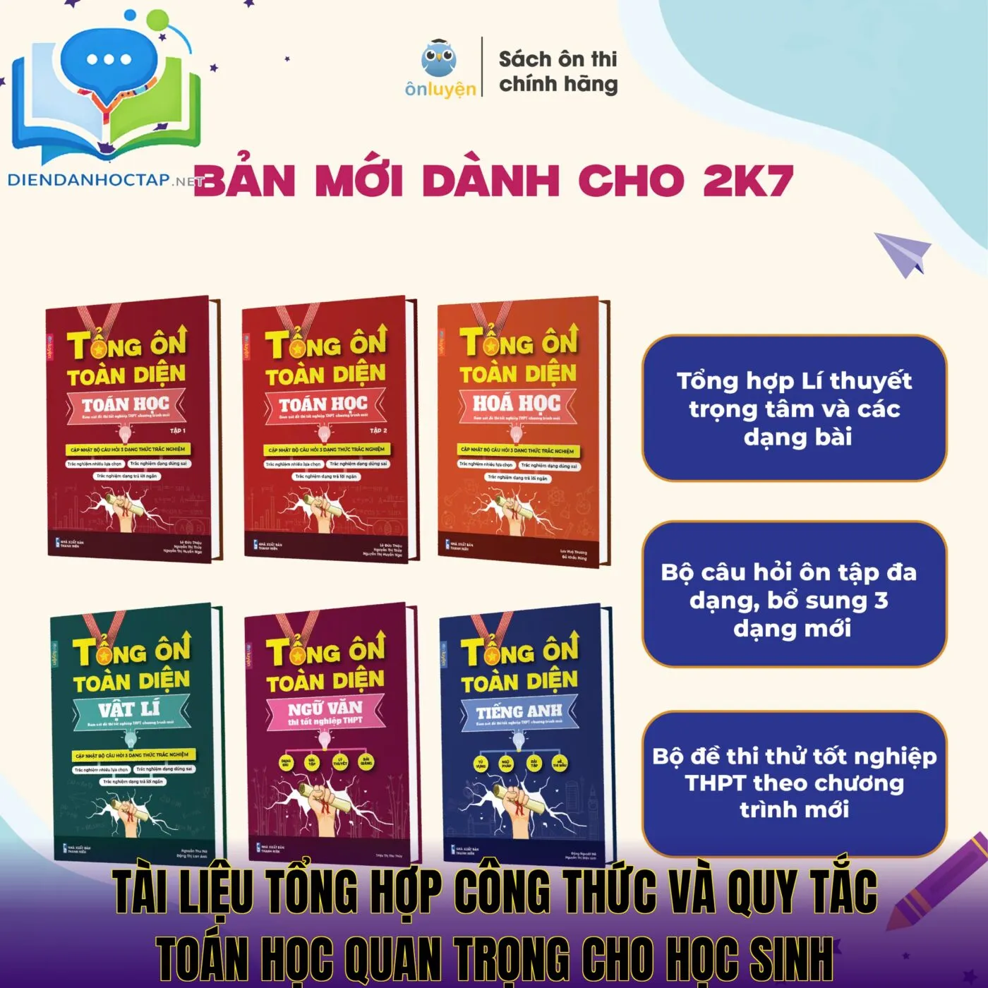 Tài liệu tổng hợp công thức và quy tắc Toán học quan trọng cho học sinh